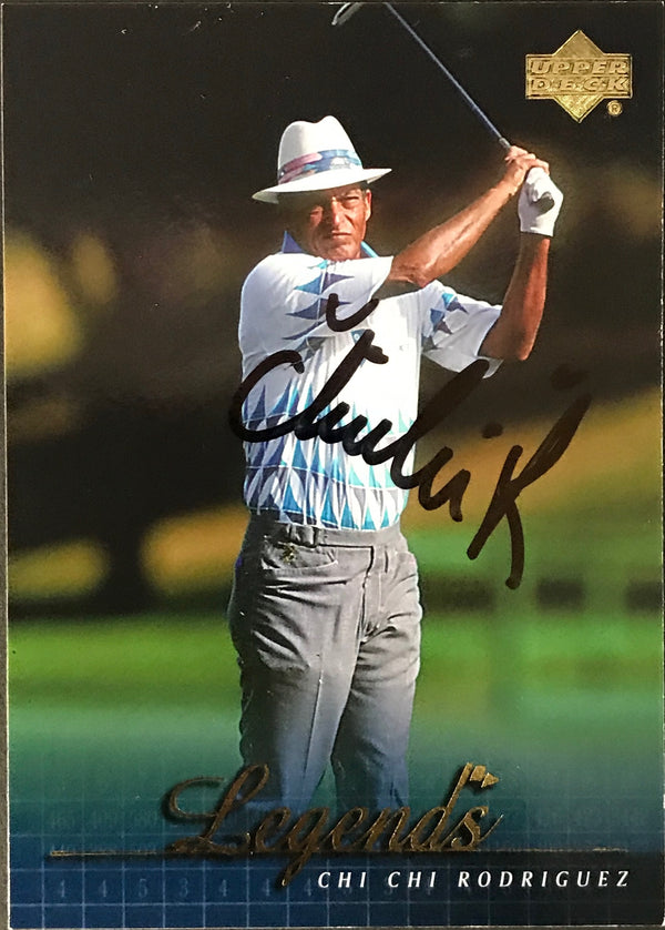 Chi Chi Rodriguez Signed 2001 Upper Deck Card