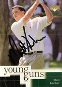 Matt Kuchar Signed 2001 Upper Deck Card