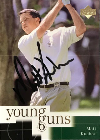 Matt Kuchar Signed 2001 Upper Deck Card