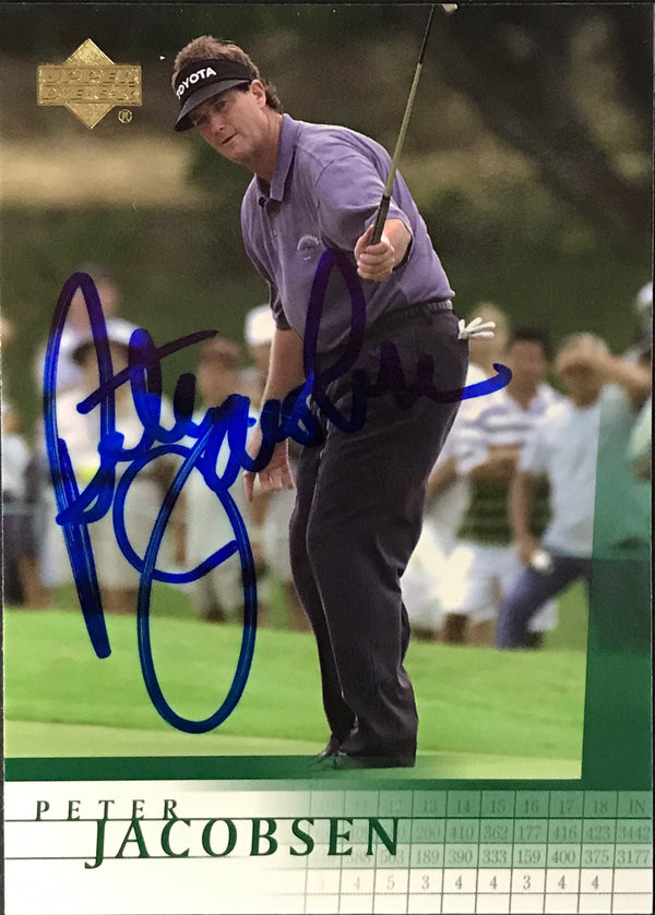 Peter Jacobsen Signed 2001 Upper Deck Card