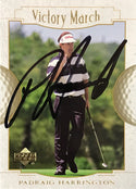 Padraig Harrington Signed 2001 Upper Deck Card