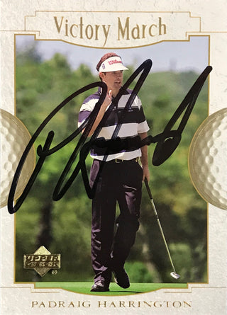 Padraig Harrington Signed 2001 Upper Deck Card