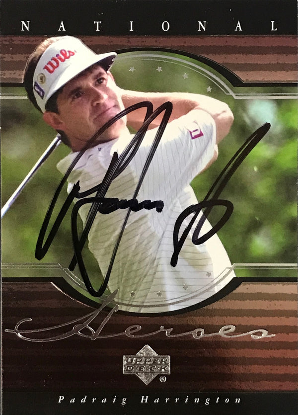 Padraig Harrington Signed 2001 Upper Deck Card
