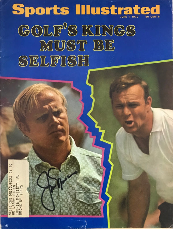 Jack Nicklaus Autographed / Signed Sports Illustrated Magazine June 1 1970