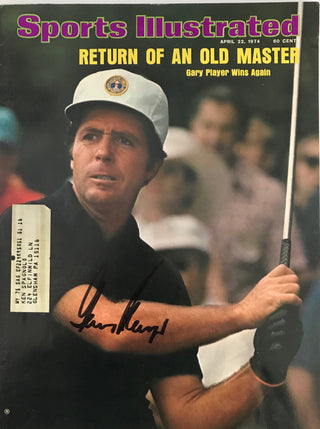 Gary Player Autographed / Signed Sports Illustrated - April 22 1974