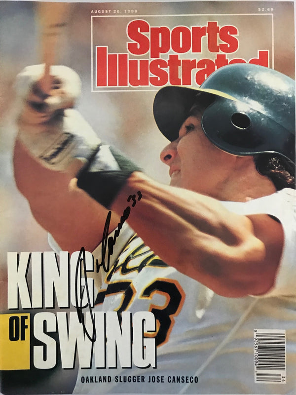 Jose Canseco Signed Sports Illustrated - August 20 1990