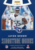 Jayon Brown Autographed 2019 Panini Donruss Football Rookie Card