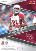 Patrick Peterson 2018 Panini Spectra Prizm Jersey Card Back