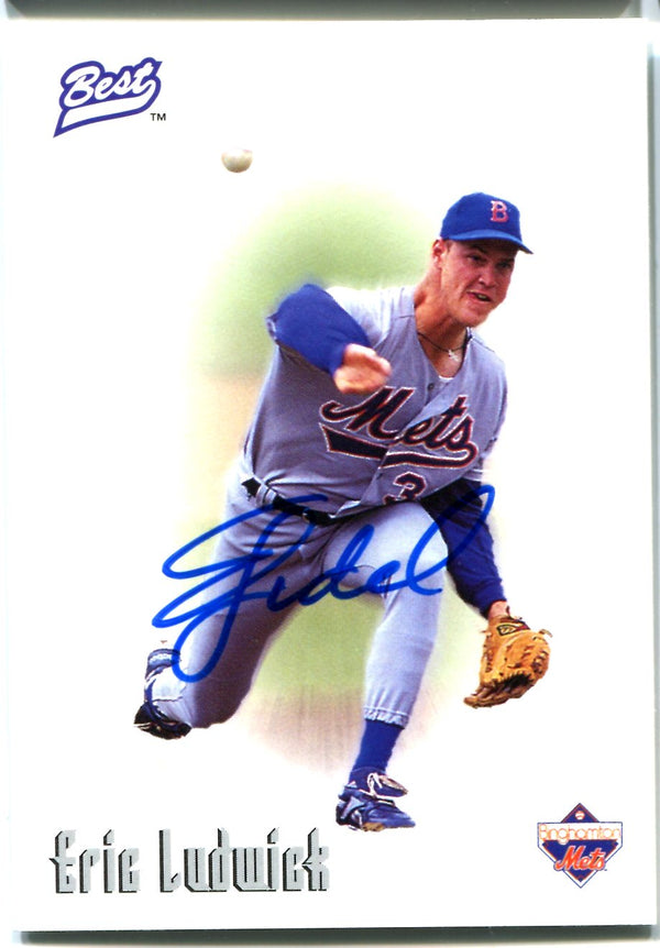 Eric Ludwick 1996 Best Autographed Card