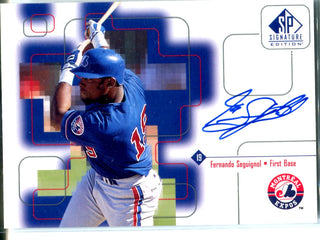 Fernando Seguignal 1999 Upper Deck SP Signature Edition Autographed Card