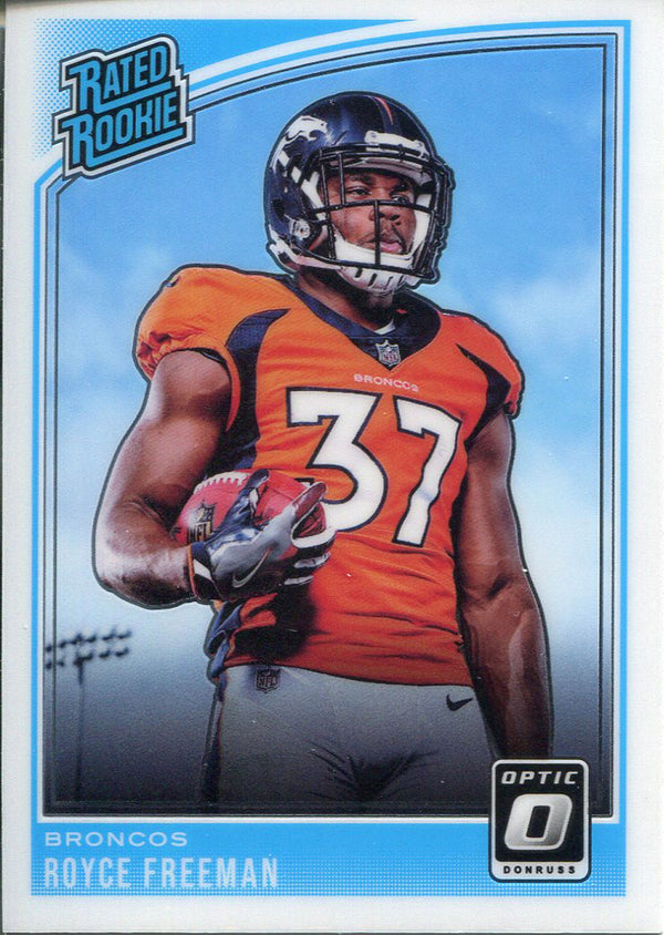 Royce Freeman 2018 Panini Optic Rookie Card