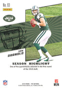 Sam Darnold 2018 Panini The National Rookie Card Back