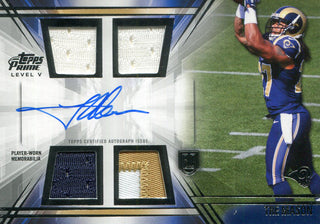 Tre Mason Autographed 2014 Topps Prime Player-Worn Rookie Card
